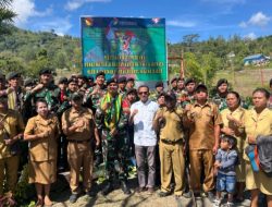 Satgas Yonkav 6 Bangun Jembatan Gantung Karimata dan Ikon Baru di NTT