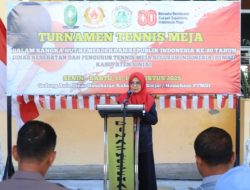 Meriahkan HUT RI Ke-80, Dinkes Sinjai Gelar Turnamen Tenis Meja
