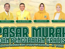 Catat Jadwalnya! Golkar Sinjai Bakal Gelar Pasar Murah, Beras-Gula-Minyak Cuma Rp75 Ribu