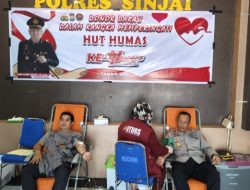 Polres Sinjai Gelar Donor Darah Peringati HUT Humas Polri ke-74