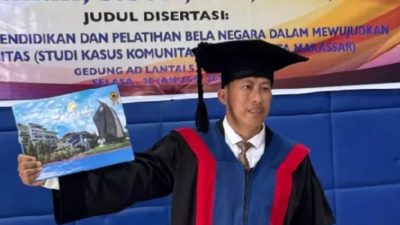 Dedikasi dan Disiplin, Perwira Polri Asal Sinjai Andi Rahmatullah Resmi Sandang Gelar Doktor