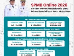 Pendaftaran SPMB Makassar 2026 Resmi Dibuka, Orang Tua Diminta Siapkan Dokumen