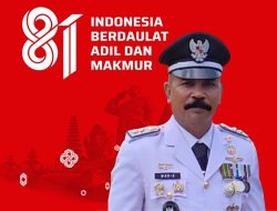 Kades Saukang Ajak Warga Kibarkan Merah Putih Sambut HUT ke-81 RI